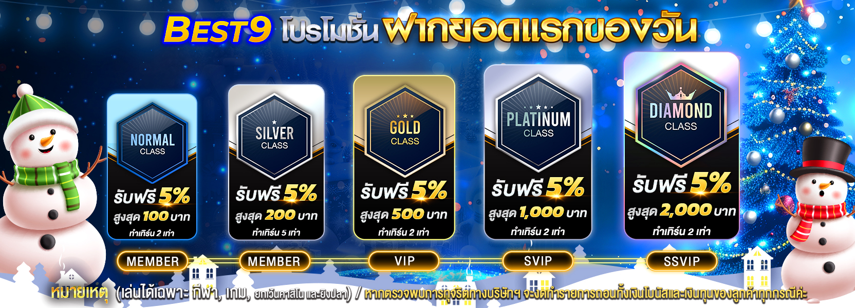 โปรโมชั่นยอดฝากแรกของวัน5% ทุกระดับ ฮาโลวีน